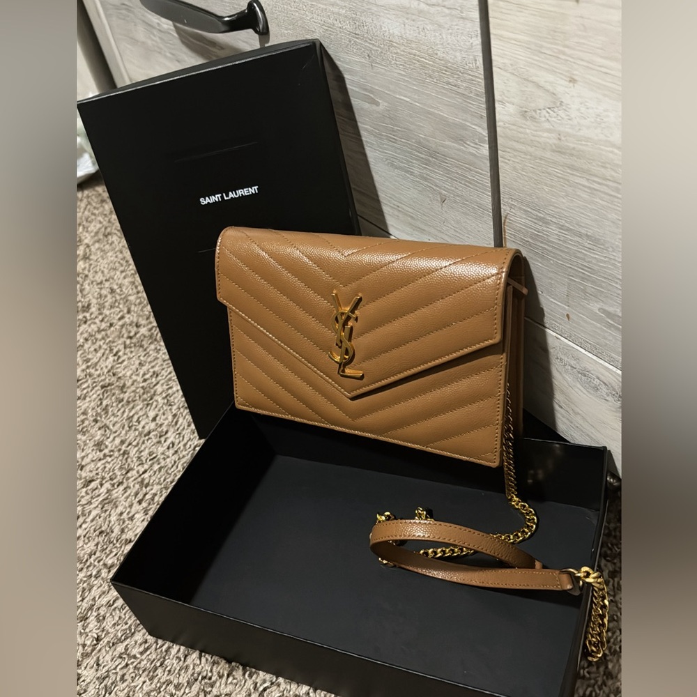 YSL Fleur Corrigee Pigmentee Shoulder Bag.